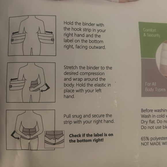 AltroCare Postpartum Abdominal Binder S/M Inch 3 Panel Tummy Tuck C-Section - Picture 5 of 7